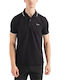 Dinoso222 Polo Herrenbluse Kurzarm Schwarze