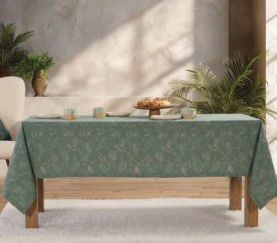 Nef-Nef Homeware Τραπεζομάντηλο Carena Green 140x140εκ.