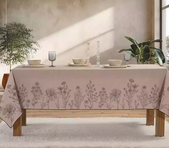Nef-Nef Homeware Покривка за маса Памучна Kerkynia Кафяв 140x240бр