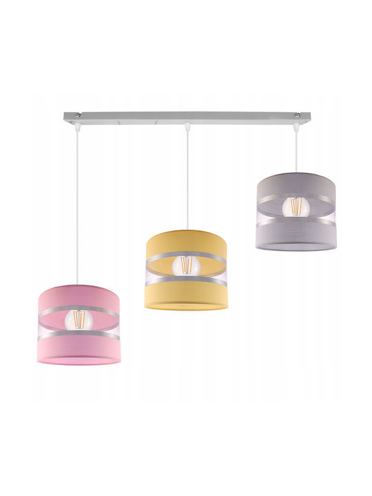 Light Home Πολύφωτο Παιδικό Φωτιστικό Κρεμαστό από Μέταλλο με Υποδοχή E27 Μπλε
