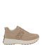 Sneakers Camel Suede Leopard