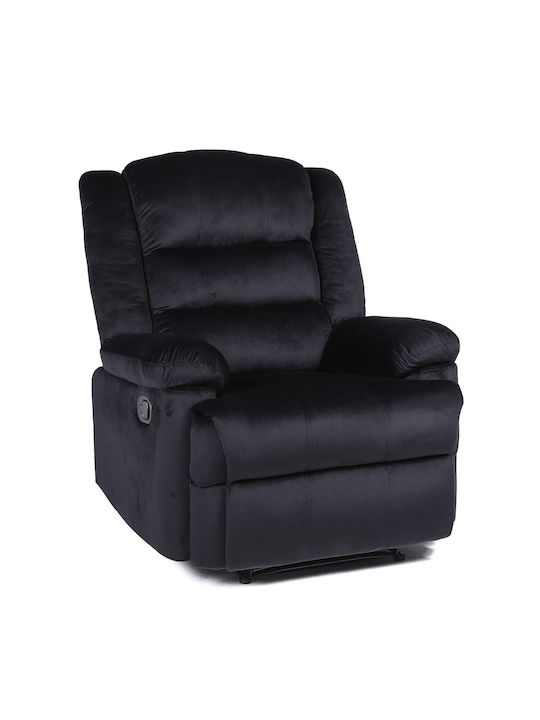Carinae Relaxsessel mit Fußhocker Samt Black 93...