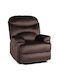 Nashira Relaxsessel Samt Coffee 88x90x99cm