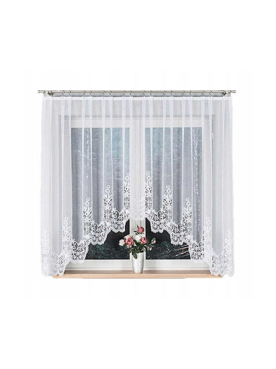 Markizeta Curtain with Pencil Pleat Berenika White 140x330cm