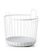 Zone Denmark Metallic Organizer Basket Ø40.6x41.1 Inu Soft Gray