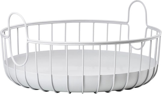 Zone Denmark Καλάθι Οργάνωσης Μεταλλικό Ø38x18 Inu Soft Grey