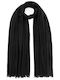 Women's Wool Scarf Black