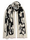 Women's Wool Scarf Black