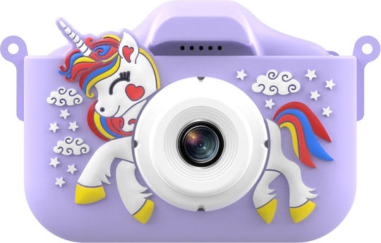 X10S Unicorn Детски Фотоапарат 12МР Лилав