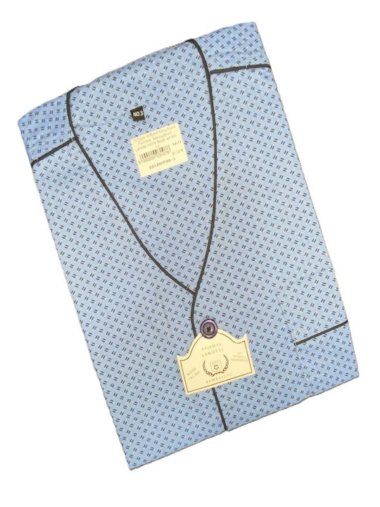 Lanotte Men's Summer Pajamas Set Sky Blue