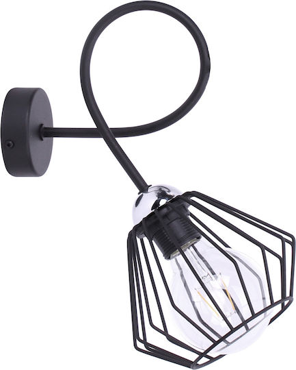 Light Home Μοντέρνο Φωτιστικό Τοίχου με Ενσωματωμένο LED Μαύρο