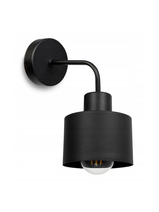 Light Home Modern Lamp Wall with Socket E27 Black
