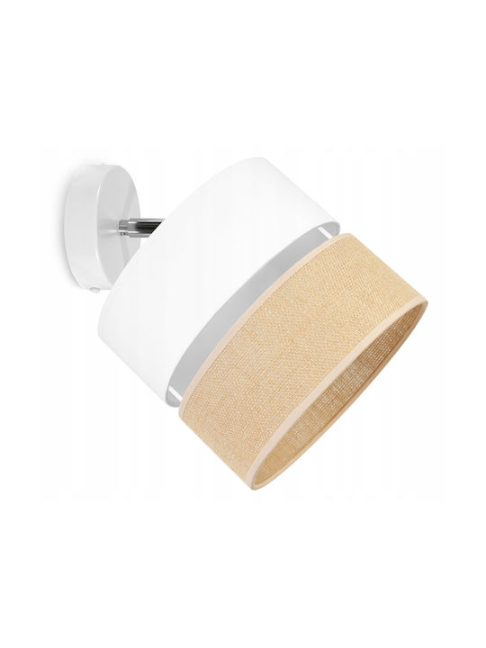 Light Home Modern Leuchte Wand mit Fassung E27 Weiß