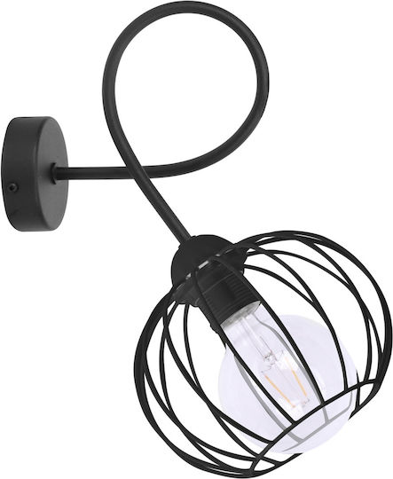 Light Home Modern Lumină de Perete cu Soclu E27 Negru