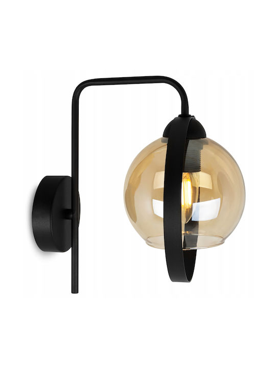 Light Home Μοντέρνο Φωτιστικό Τοίχου με Ντουί E27 Μαύρο