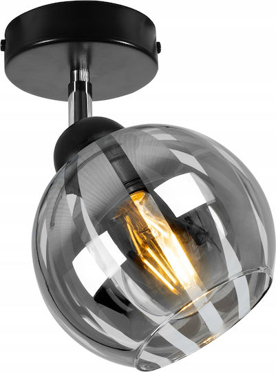 Light Home Πλαφονιέρα Οροφής Μαύρη