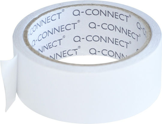 Q-Connect Self-Adhesive Double-Sided Tape Transparent 10m 1pcs