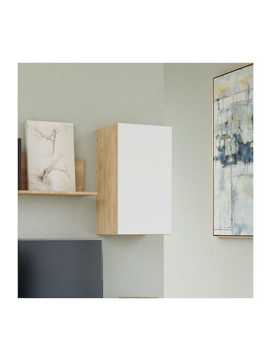 Cabinet Wall Callisto Golden Oak-White 40x30x70cm