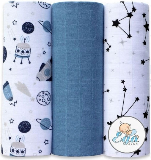 EGA Master Swaddle Blanket 60x80cm 3 Bucăți EGA Master Swaddle Blanket 60x80cm 3 Bucăți