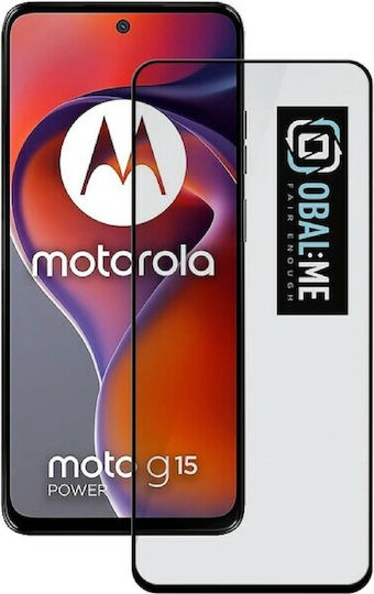 Obal:Me 5D 0.4mm Tempered Glass Black (Motorola G15, Motorola G15 Power)