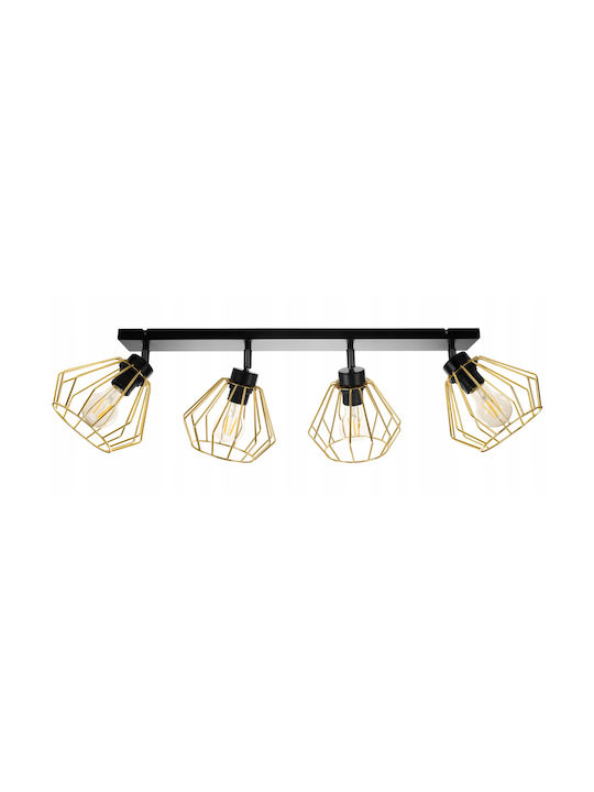 Light Home Σποτ με Ντουί E27 σε Μαύρο Χρώμα