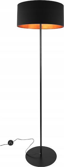 Light Home Lampa de podea Î153xL44cm. cu Soclu pentru Bec E27 Negru