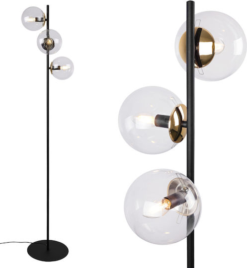 Light Home Stehleuchte mit Fassung für Lampe E14 Schwarz
