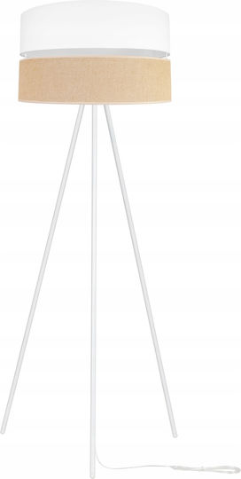 Light Home Floor Lamp H145cm. with Socket for Bulb E27 White