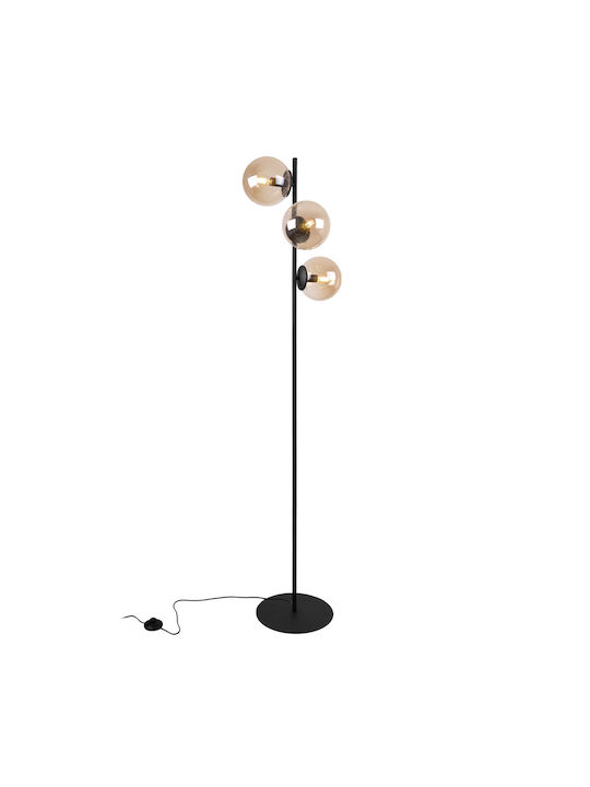 Light Home Stehleuchte mit Fassung für Lampe E14 Schwarz