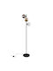 Light Home Stehleuchte mit Fassung für Lampe E14 Schwarz
