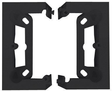 Oberflächenmontierte Anschlussdose Klappbar Tiefe 40 Mm Mattes Schwarz Simon10