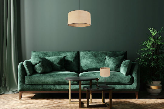 Light Home Μεταλλικό Πορτατίφ για Ντουί E27 με Λευκό Καπέλο και Βάση