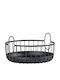 Zone Denmark Decorative Basket Metallic Black 22x22x8cm