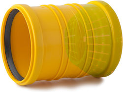 Pp Drainage Coupling Dn Od 72-100x110mm Transitional Connecting Drainage Pipe Dn Od 72-100mm Bare End 110mm Sewer Drain Pipe