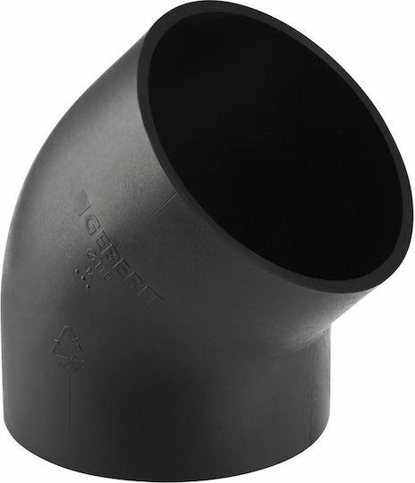 Pehd Elbow 50/45 Black Color Hdpe Drainage