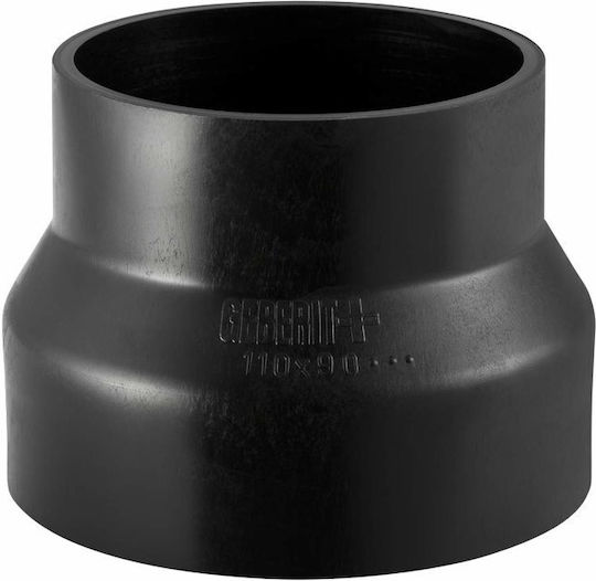 Contracție Reducere Pehd 110x40 Simetrică Scurtă Culoare Neagră Hdpe Canalizare