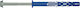 Polyamide Frame Plug 10x120 Mm Funnel Galvanized Screw Pack 25 Pcs