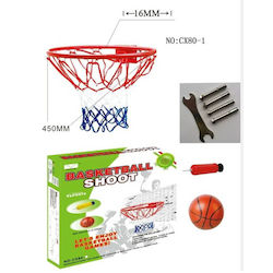 Martin Toys Παιδική Μπασκέτα Εξωτερικού και Εσωτερικού Χώρου Τοίχου με Μπάλα