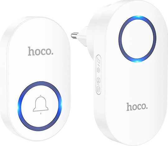 Hoco Ασύρματο Κουδούνι Πόρτας Λευκό