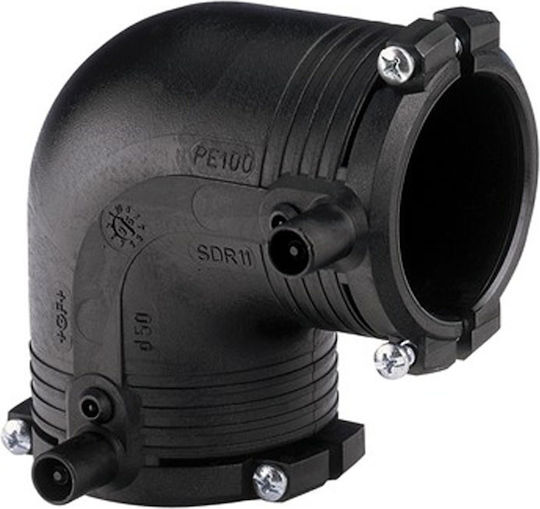 90° Електро-сварен Кут D50 Pe100 Sdr11 Pn10 Газ/Pn16 Вода