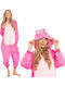 Nikcorp Damen Schlafanzug Winter Rosa