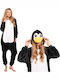 Winter Women's Onesie Pajama Black