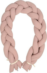 Matex Crib Bumper Braided Inside Pink 30x200cm