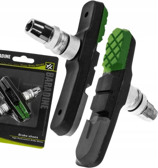 Baradine V-brake 960v Green 72mm Brake Pads