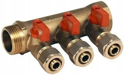 Pex Distributor 1x16 3 Sections Hot Water Cwu
