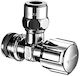 Comfort 3/8" Angle Regulating Valve Chrome Short Without Asag