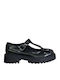 Patent Leather Ballerinas With strap Black