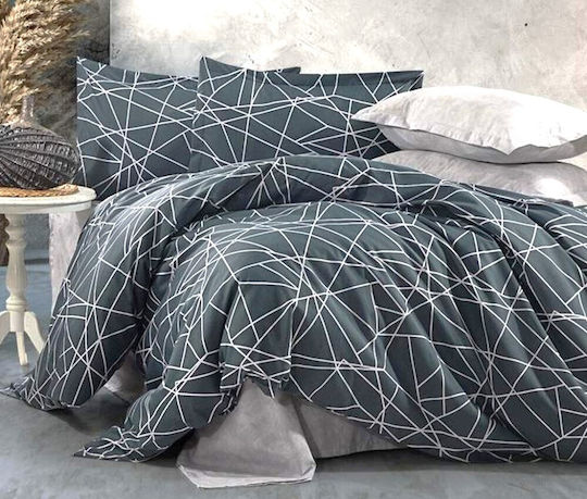 MayHome Bettwäsche-Set Überdoppel 220x240cm. Geometric 4Stück