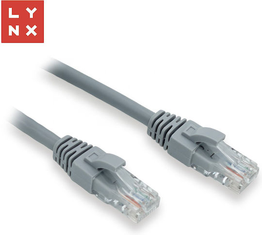 Lynx U/UTP Cat.6 Gigabit Network Cable Ethernet 0.5m Gray 10 Pieces