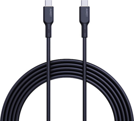 Aukey Редовна USB 2.0 Кабел USB-C мъжки - USB-C мъжки 240W Черен 1.8м (CB-SCC242)